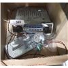 Image 1 : BOX LOT VINTAGE CAR AM RADIO, PARTS & ACCESSORIES