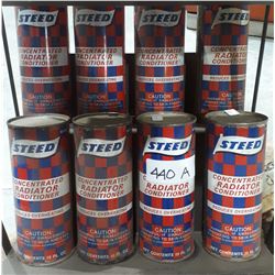 8 VINTAGE STEED RADIATOR CONDITIONER TINS