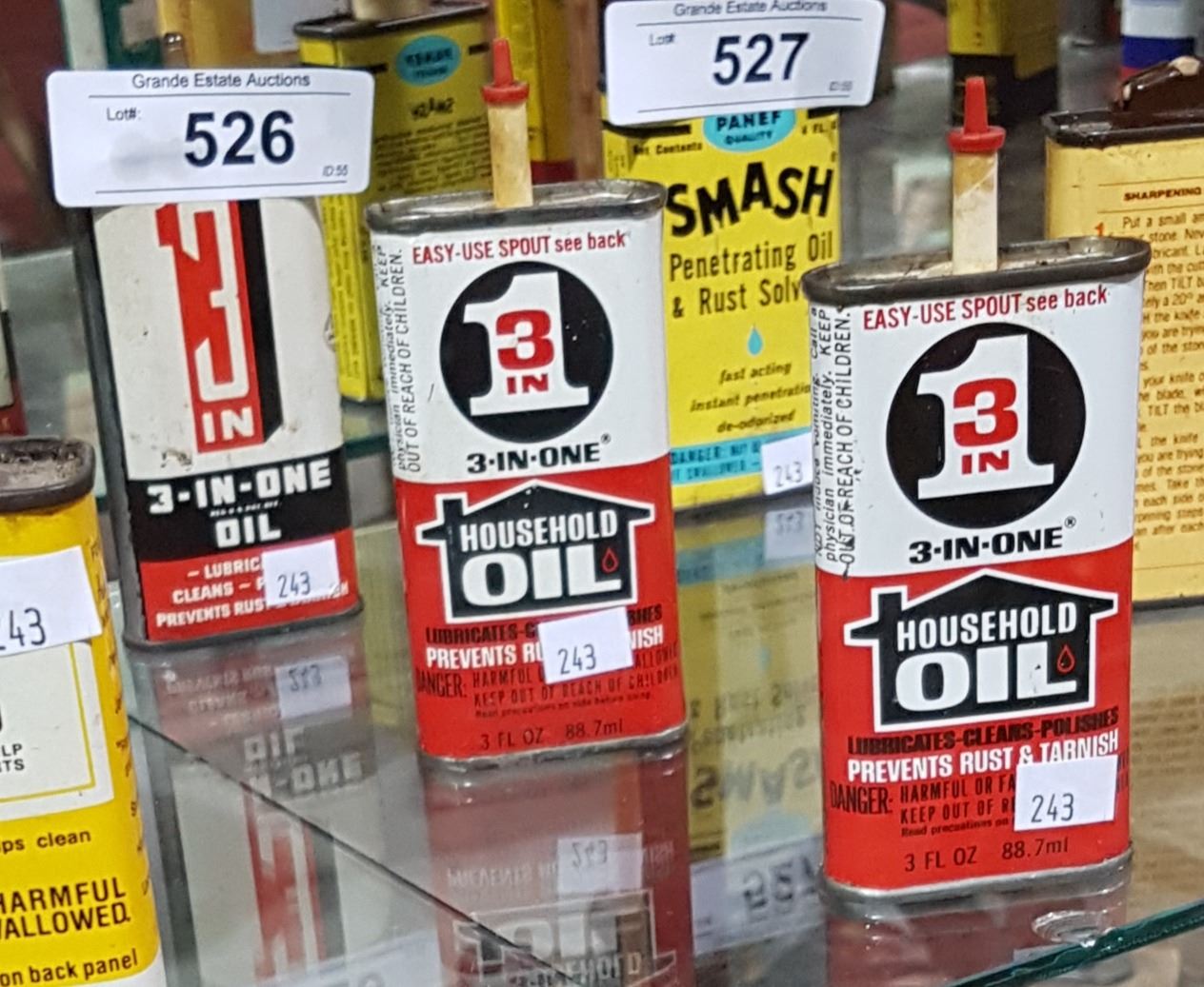 3 VINTAGE 3IN1 HOUSEHOLD OIL TINS