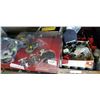 Image 1 : SMALL BOX DISPLAY OF FISHING REELS AND BOX OF FISHING REELS