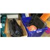 Image 3 : BLUE TOTE W/ SHOP SUPPLIES AND 2 BOXES OF ESTATE ITEMS