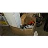 Image 2 : BOX OF TOOLS, COMPRESSOR, TOOL BAG WITH CONTENTS