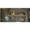 Image 1 : WOOD TOOL BOX W/ CONTENTS