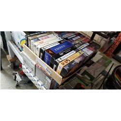 2 TRAYS OF VINTAGE VHS TAPES
