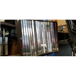 BOX OF ASSORTED CANVAS PICTURES
