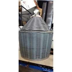 GLASS CARBOY W/ WICKER COVER