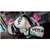 Image 1 : 2 PAIRS HIGH END SPARRING GLOVES:VENUM AND ARAHI W/KICKPAD