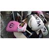 Image 2 : 2 PAIRS HIGH END SPARRING GLOVES:VENUM AND ARAHI W/KICKPAD