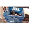Image 1 : BLUE CRATE OF DUMBELLS
