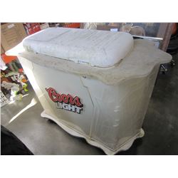 COORS LIGHT ROLLING LIGHT UP DISPLAY COOLER BAR