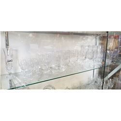 SHELF LOT OF CRYSTAL D ARQU
