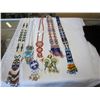Image 1 : BOX OF NATIVE BEAD WORK NECKLACES