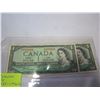 Image 3 : 6 CANADIAN BILLS 2 - 1954 $1 BILLS 2 1954 $2 BILLS 2 1973 $1 BILLS