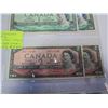 Image 4 : 6 CANADIAN BILLS 2 - 1954 $1 BILLS 2 1954 $2 BILLS 2 1973 $1 BILLS
