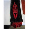 Image 2 : SQUAMISH NATIVE CHEIF CARVING, SCARF, BEADED NECKLACE