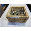 Image 1 : WICKER BOX OF JEWELERY