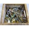 Image 2 : WICKER BOX OF JEWELERY