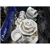Image 4 : MADE IN ENGLAND CREAM AND SUGAR, CUPS AND SAUCERS, AND PLATES
