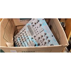 PA SYSTEM, AX6 PRE AMP MIXER ADND DVD PLAYERS10 SPEAKERS
