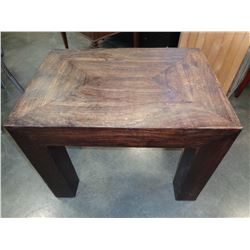 LARGE WOOD END TABLE