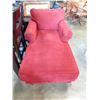 Image 2 : RED UPHOLSTERED CHAISE