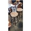 Image 1 : PAIR OF METAL BAR STOOLS