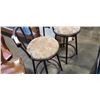 Image 3 : PAIR OF METAL BAR STOOLS