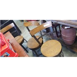 6 METAL SWIVEL CHAIR