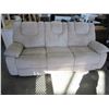Image 1 : BEIGE MICROFIBER RECLINER SOFA