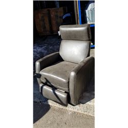 LEATHER RECLINER ARMCHAIR