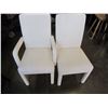 Image 1 : PAIR OF WHITE UPHOLSTERED CHAIRS