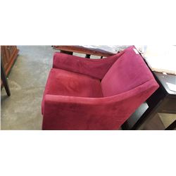 RED SWIVEL ARM CHAIR