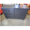 Image 1 : 6 DRAWER BLACK DRESSER