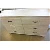 Image 2 : ASHLEY DISTRESSED WHITE 6 DRAWER DRESSER RETAIL $799