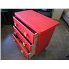 Image 3 : BRIGHT RED 3 DRAWER DRESSER