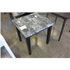 Image 1 : ASHLEY FLOOR MODEL FAUX MARBLE TOP ENDTABLE RETAIL $299