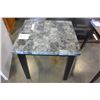Image 2 : ASHLEY FLOOR MODEL FAUX MARBLE TOP ENDTABLE RETAIL $299