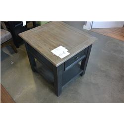 NEW ASHLEY RECLAIMED LOOK SQUARE ENDTABLE RETAIL $509