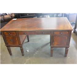 ASHLEY FLOOR MODEL CHERRY FINISH EXECUTIVE DESK RETAIL $1489