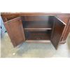 Image 3 : ASHLEY FLOOR MODEL 4 DOOR DINING ROOM SERVER IN CHERRY MAHOGANY FINISH, RETAIL $1587