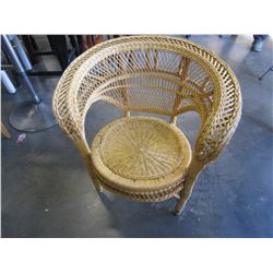 WICKER ARM CHAIR