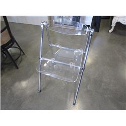 DESIGNER ACRYLIC FOLDING CHAIR