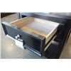 Image 3 : NEW MORGAN FURNITURE BLACK ONE DRAWER ENDTABLE RETAIL $429