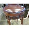 Image 2 : ASHLEY CARVED MAHOGANY SWIVEL BAR STOOL RETAIL $189
