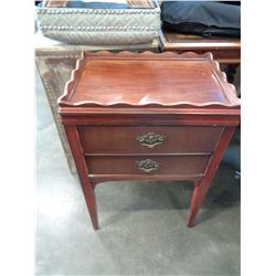 BRASS HANDLED WALL TABLE