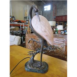 1996 TIN CHI BRONZE BIRD LAMP