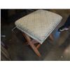 Image 2 : STUDDED UPHOLSTERED FOOTSTOOL