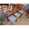 Image 2 : 6 WOODEN DINING CHAIRS VINTAGE
