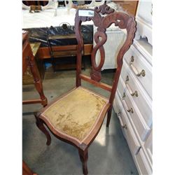 CARVED VINTAGE CHAIR