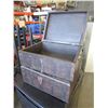 Image 2 : 2 SMALL METAL BOUND WOOD TRUNKS
